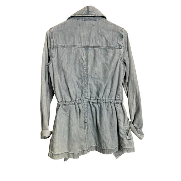 Max Jeans Jean Jacket Denim Blue Cotton Casual Comfy XS Cozy Fall Open Front - Picture 7 of 7